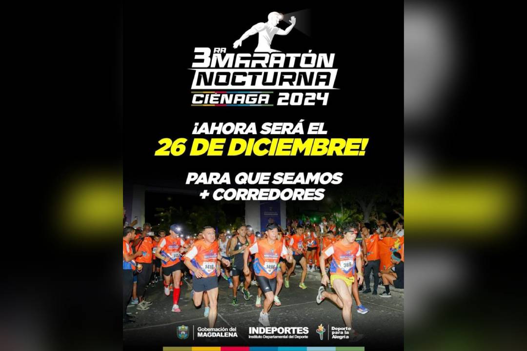 Ya está todo listo para la 3ra Maratón Nocturna Ciénaga 2024